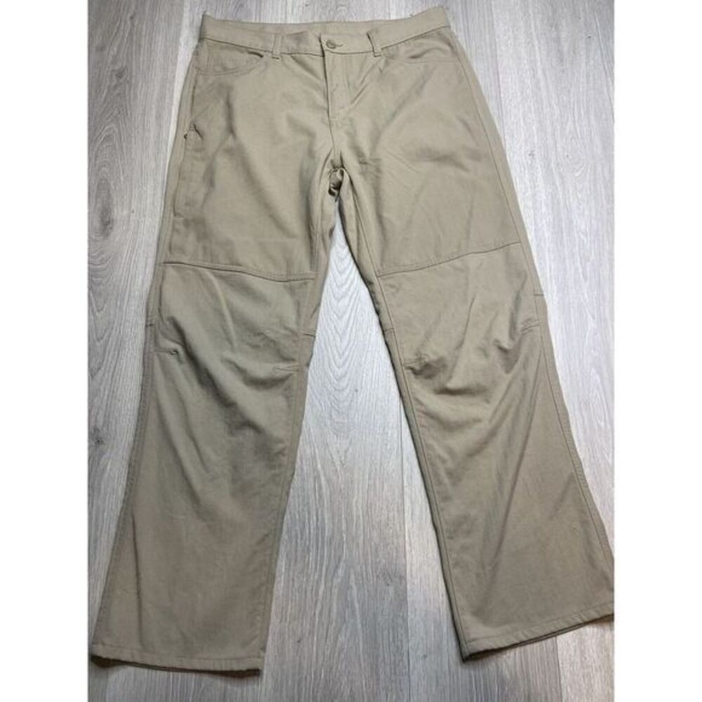 Eddie Bauer Pants Men 35x30 Tan Travex Nylon Hiking Outdoor Trek Camp Climb 0412